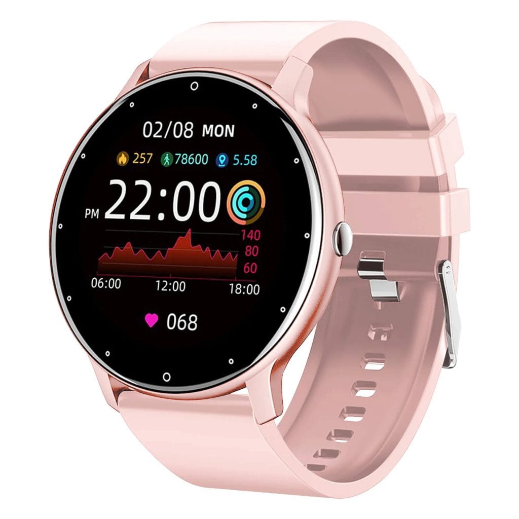 Montre connecté de sport North Edge écran tactile couleur Rose